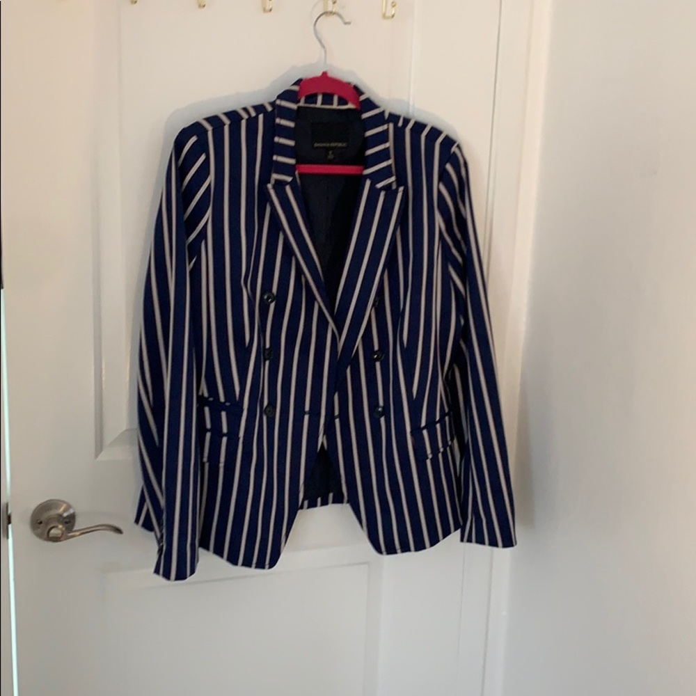 Banana Republic striped blazer